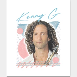 Kenny G / Retro Faded-Style Aesthetic Fan Art Design Posters and Art